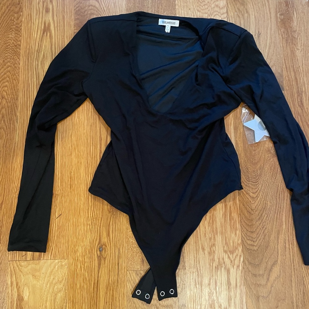 Good American long sleeve body suit.